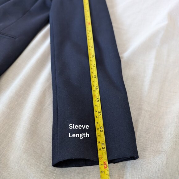 JONES NEW YORK Navy Blazer/Jacket Stretch Women's Size 6 - Picture 10 of 11